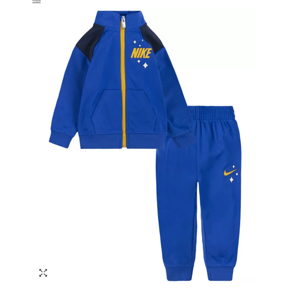 NIKE Baby Boys Tricot Long Sleeve Jacket and Joggers, 2 Piece Set 24 mo NWT - Picture 1 of 6